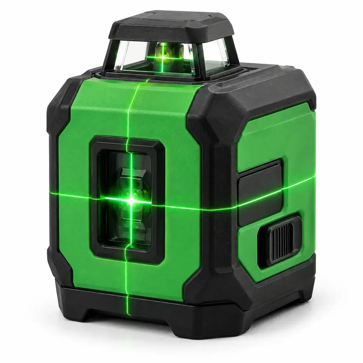 Nivel láser verde de 3 líneas